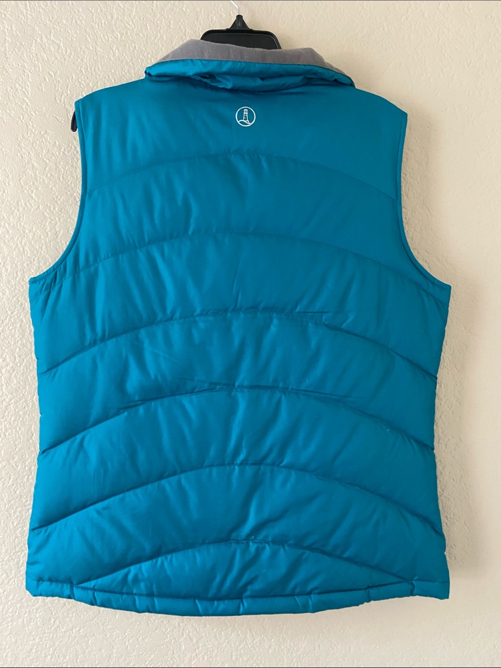 Women’s Turquoise lightweight puffer vest, Lands End, size S - Picture 3 of 16